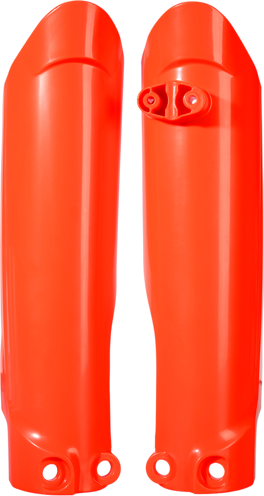 Lower Fork Covers for Inverted Forks - Fluorescent Orange (1)
