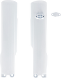 Fork Cover - Lower - White - Gas Gas/Husqvarna (1)