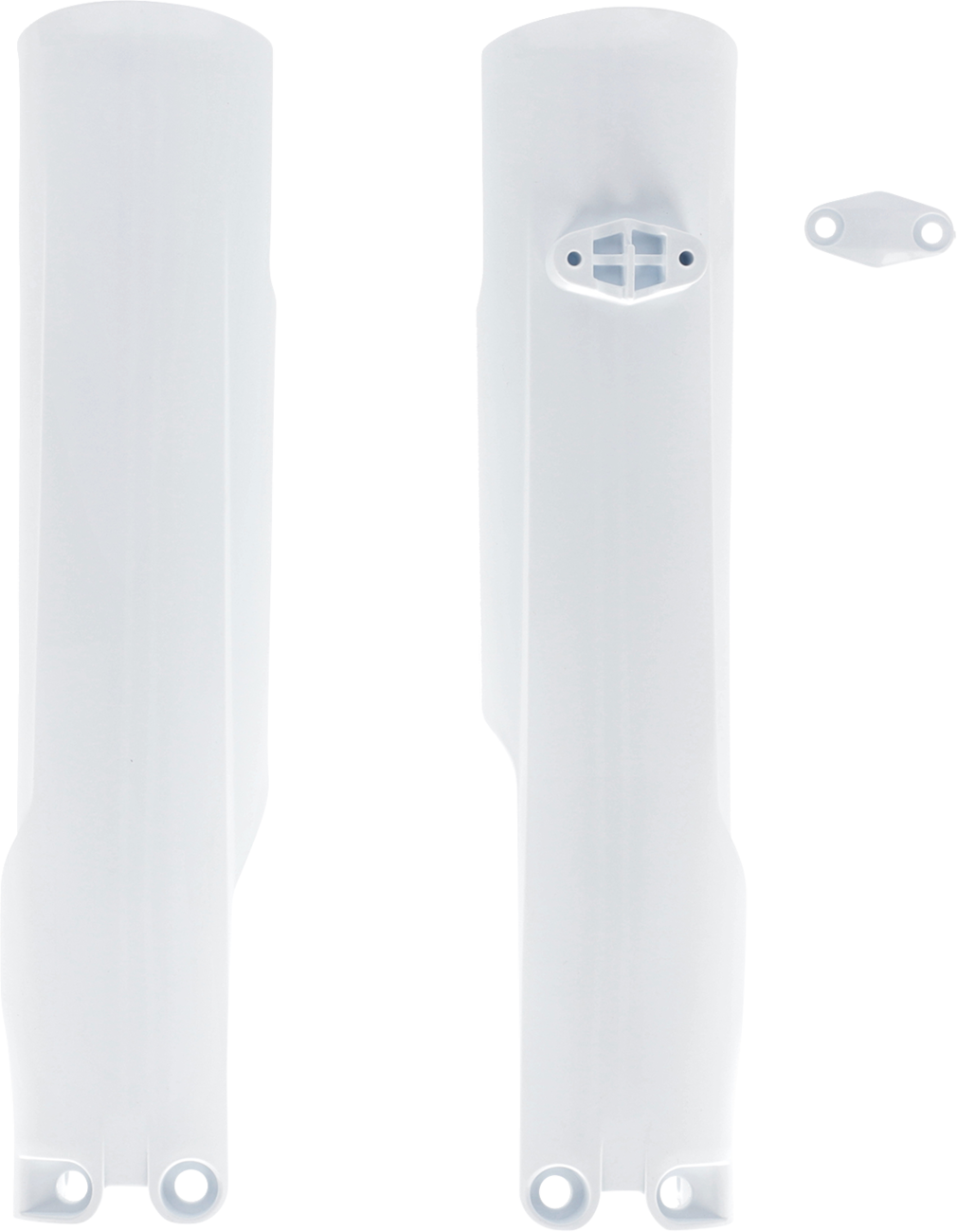 Fork Cover - Lower - White - Gas Gas/Husqvarna (1)