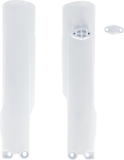 Fork Cover - Lower - White - Gas Gas/Husqvarna (1)