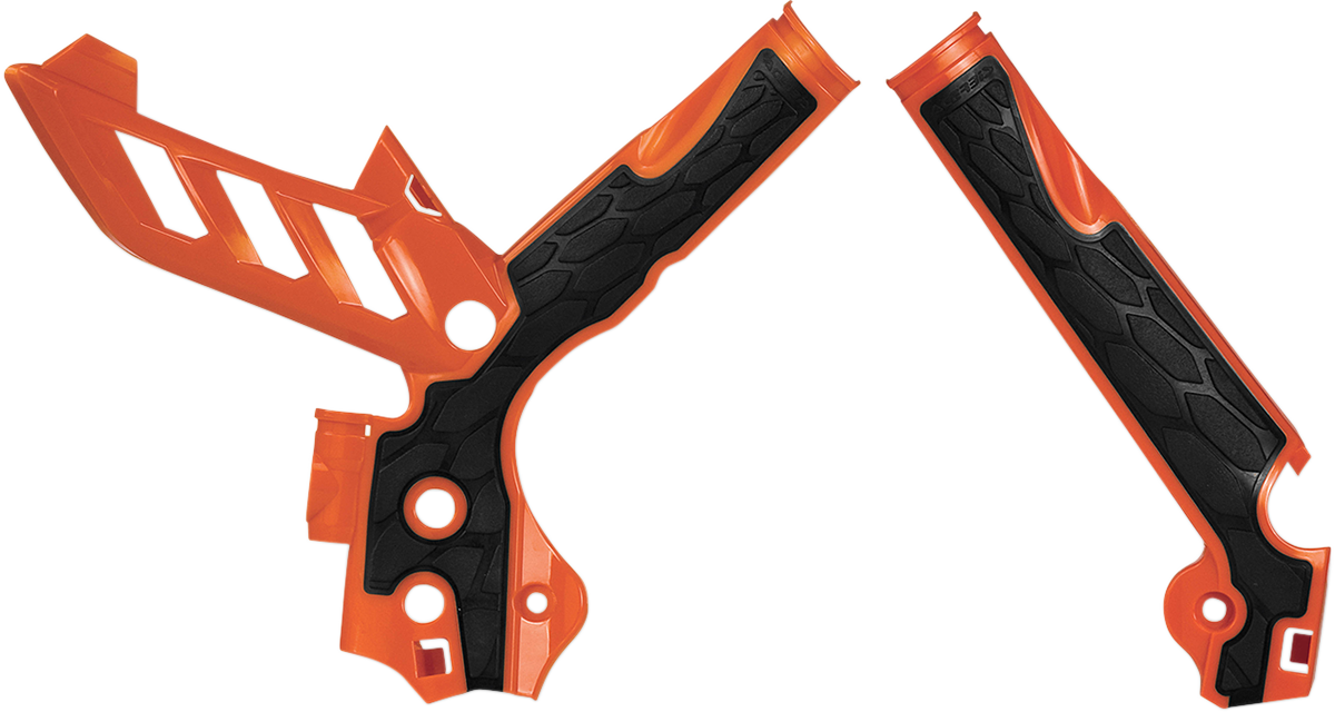 X-Grip Frame Guards - Orange/Black - KTM (1)