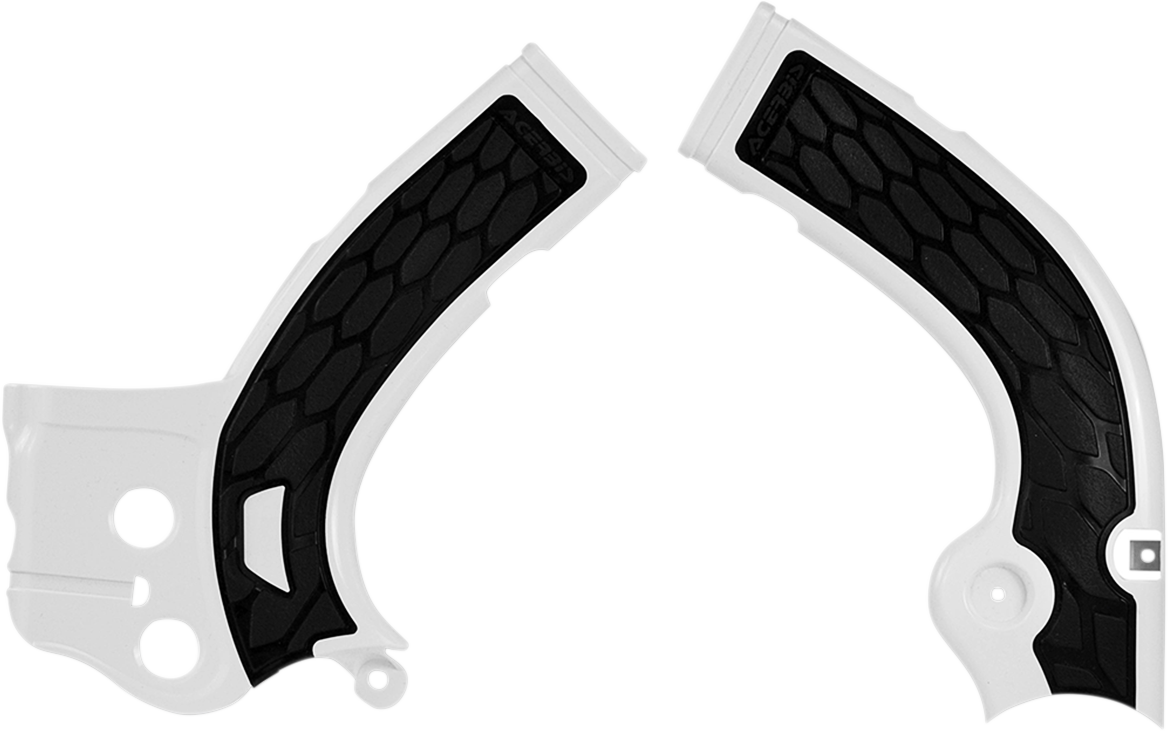 X-Grip Frame Guards - Silver/Black - KX 450 F (1)