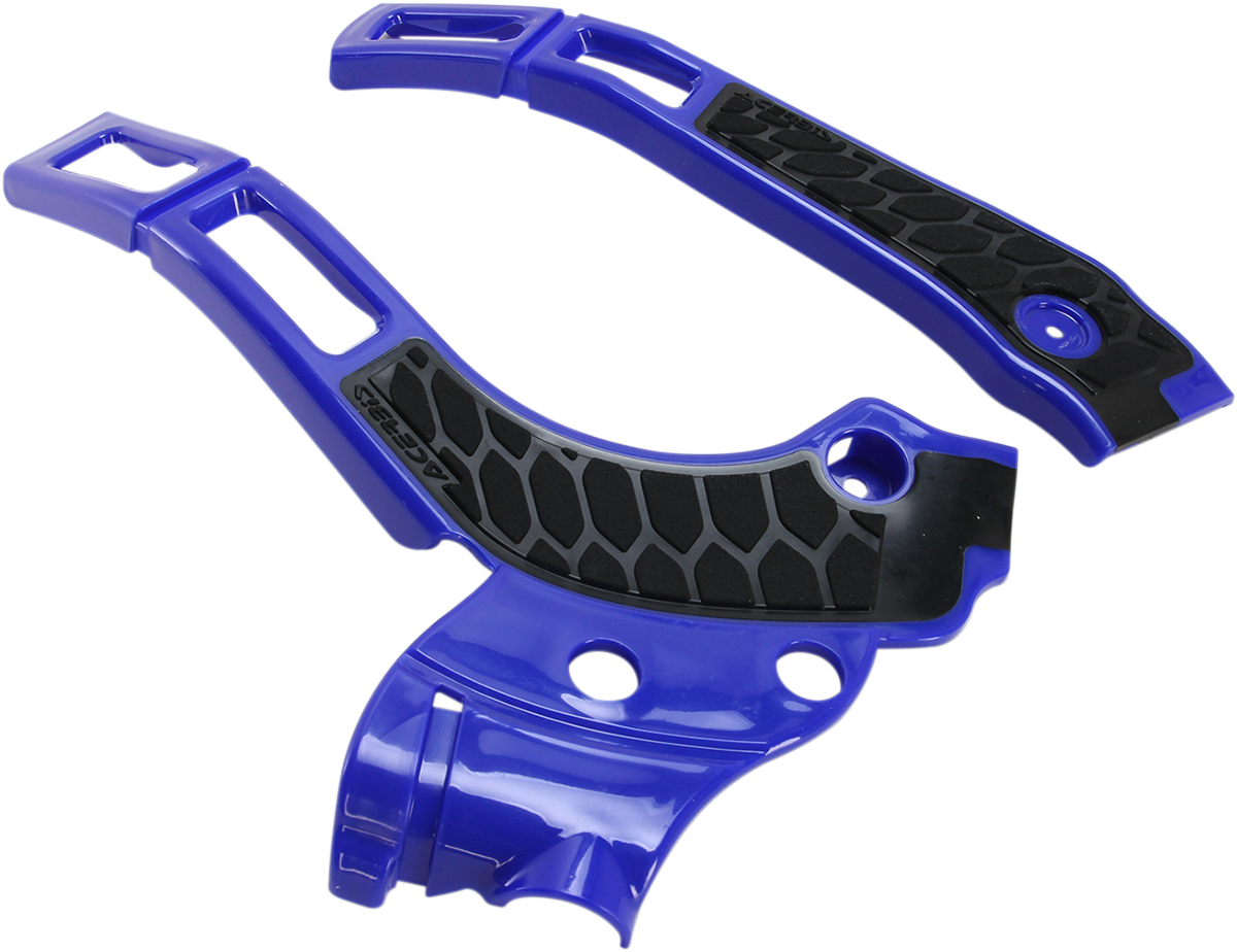 X-Grip Frame Guards - Blue/Black - YZ 125/250/X (1)