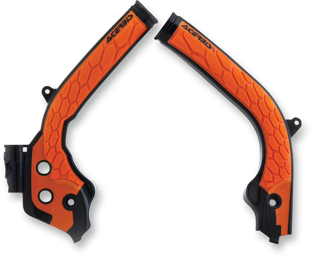 X-Grip Frame Guards - Orange/Black - Husqvarna | KTM (1)