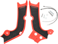 X-Grip Frame Guards - Red/Black - CRF 250/450 R/RX (1)