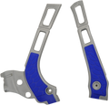 X-Grip Frame Guards - Silver/Blue - YZ 125/125/X (1)