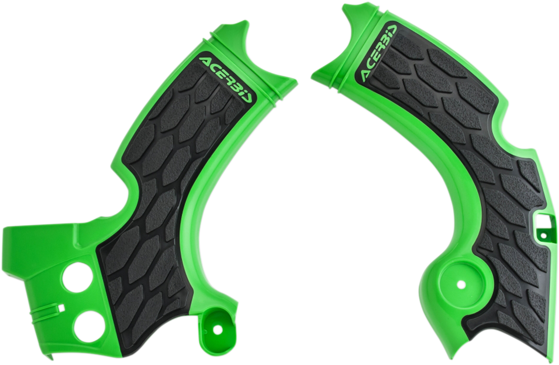 X-Grip Frame Guards - Green/Black - KX 250 F (1)