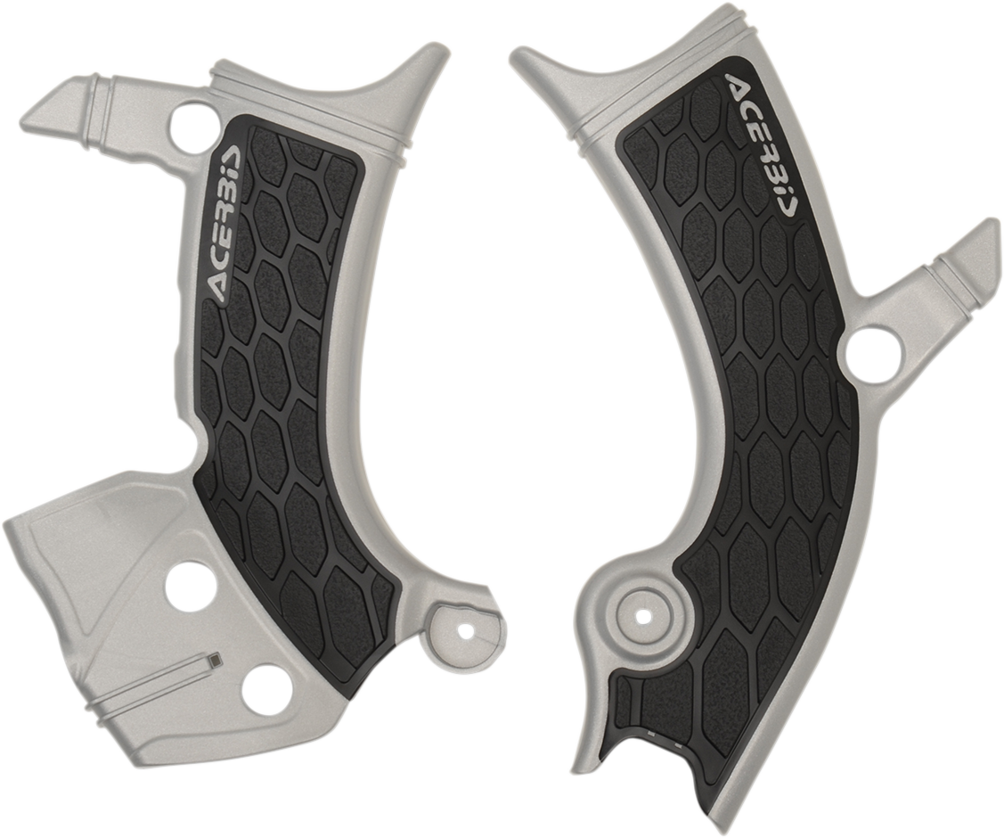 X-Grip Frame Guards - Silver/Black - Yamaha (1)