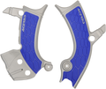 X-Grip Frame Guards - Silver/Blue - Yamaha (1)