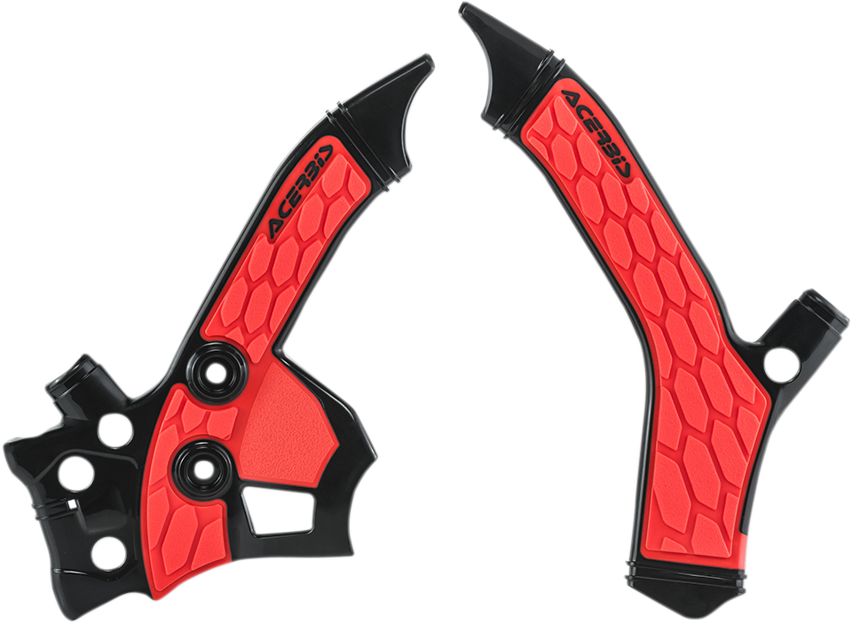 X-Grip Frame Guards - Black/Red - CRF250L (1)