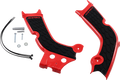 X-Grip Frame Guards - Red/Black - Honda (1)
