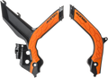 X-Grip Frame Guards - '16 OEM Orange/Black - KTM (1)