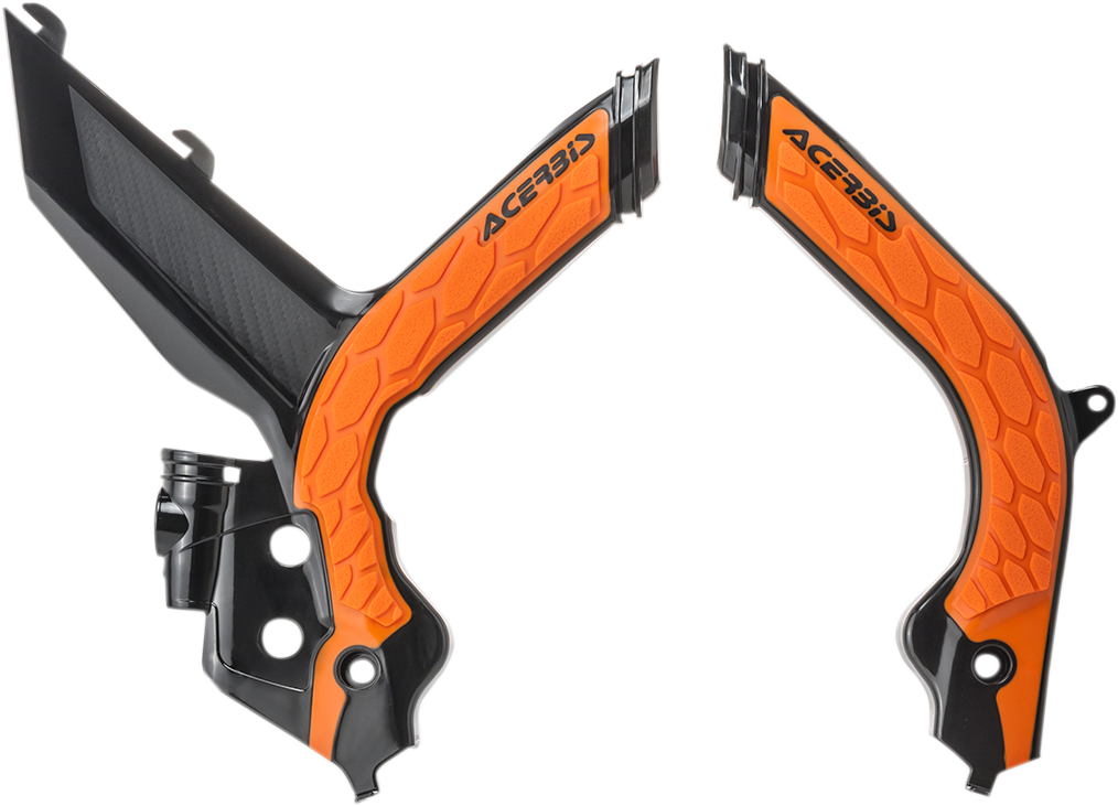 X-Grip Frame Guards - '16 OEM Orange/Black - KTM (1)