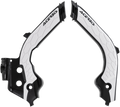 X-Grip Frame Guards - Black/White - Gas Gas | Husqvarna (1)