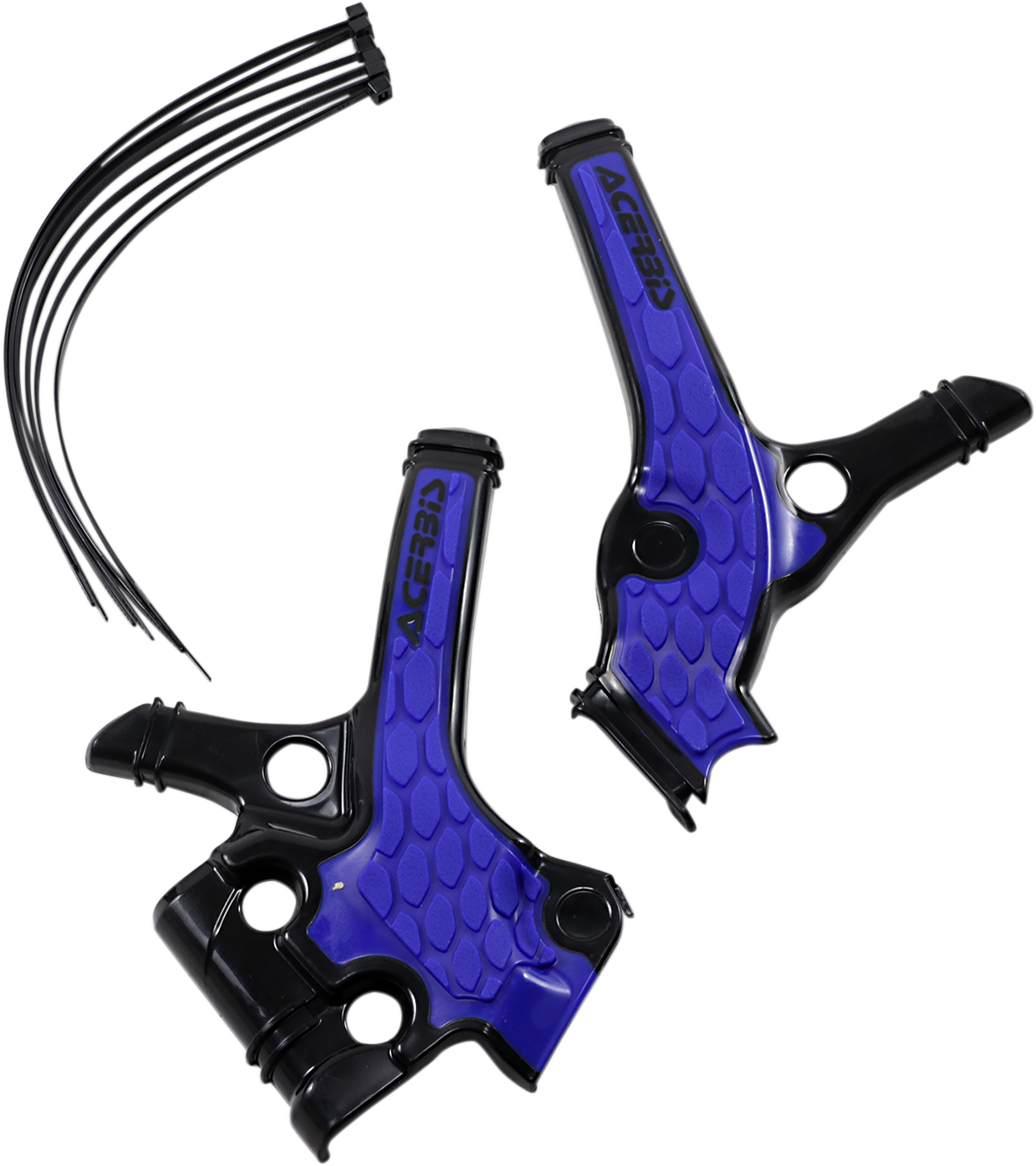 X-Grip Frame Guards - Black/Blue - YZ 65 (1)