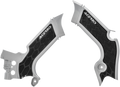 X-Grip Frame Guards - Silver/Black - KX 250/450 (1)