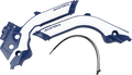X-Grip Frame Guards - Blue/White - Gas Gas | Husqvarna (1)