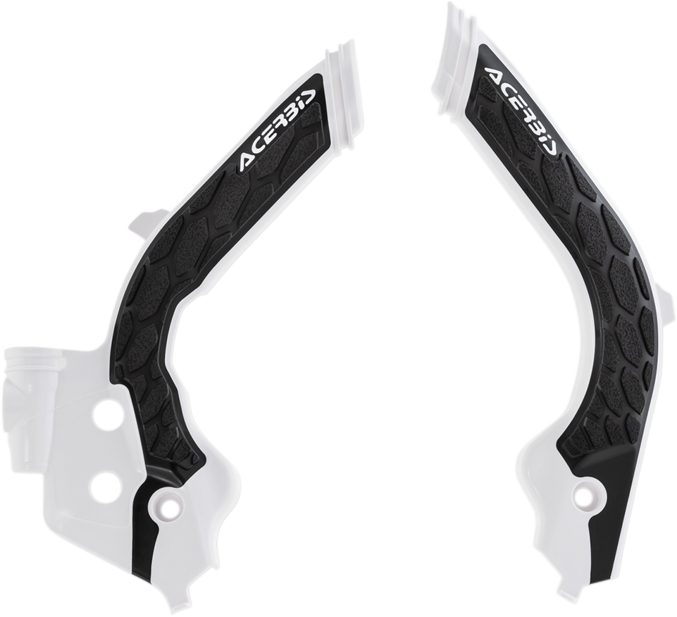 X-Grip Frame Guards - White/Black - Gas Gas | Husqvarna (1)