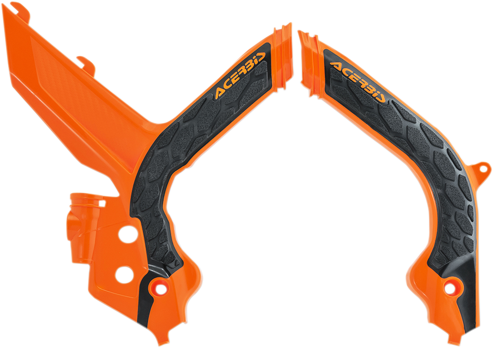 X-Grip Frame Guards - '16 OEM Orange/Black - KTM (1)