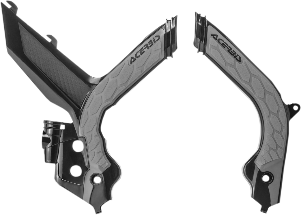 X-Grip Frame Guards - Black/Silver - KTM (1)