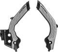 X-Grip Frame Guards - Black/Gray - Gas Gas | Husqvarna (1)