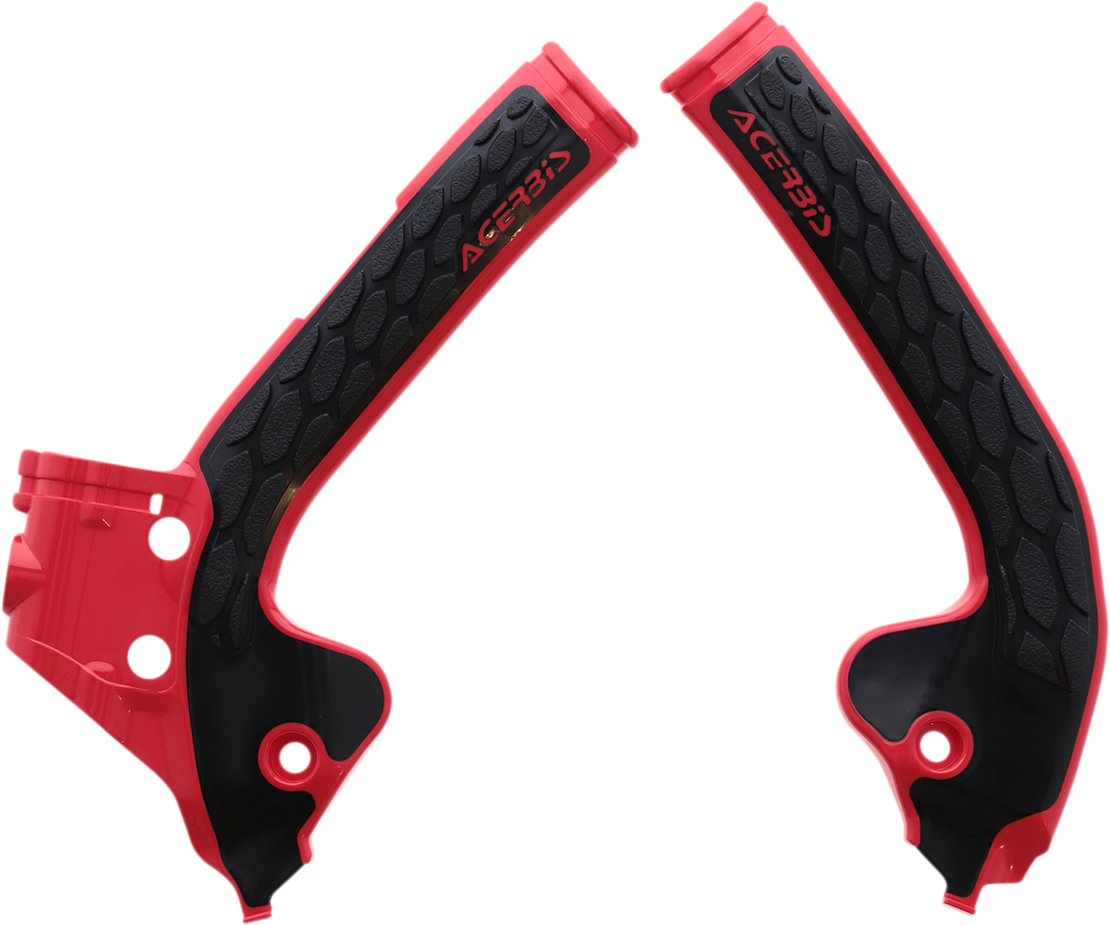 X-Grip Frame Guards - Red/Black - Gas Gas | Husqvarna | KTM (1)