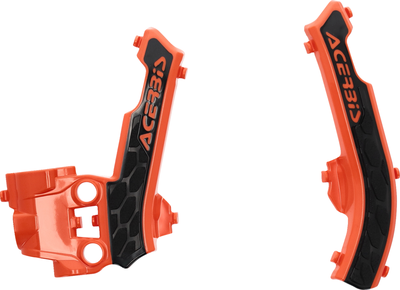 X-Grip Frame Guards - '16 OEM Orange/Black - Gas Gas | Husqvarna | KTM (1)
