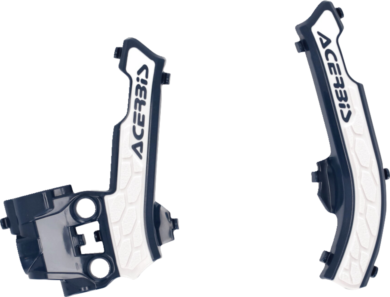 X-Grip Frame Guards - Blue/White - Gas Gas | Husqvarna | KTM (1)