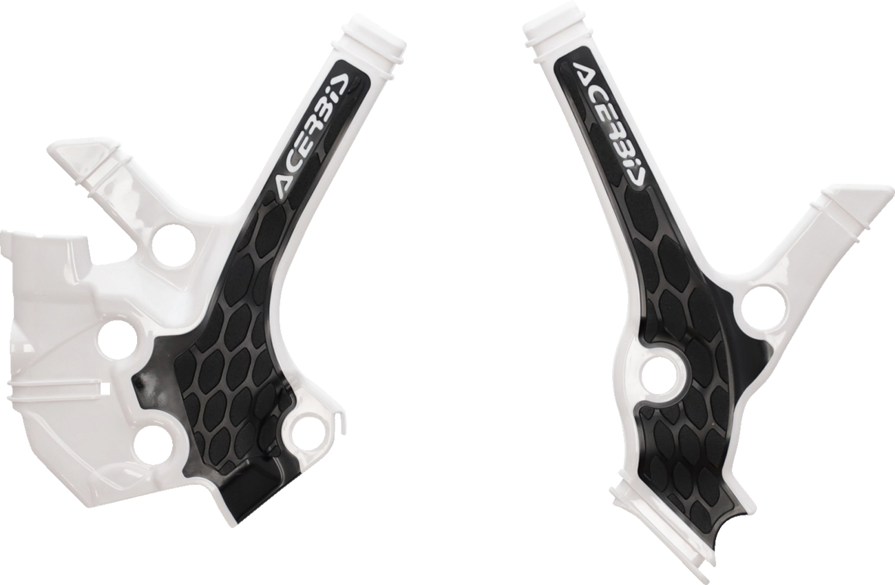 X-Grip Frame Guards - White/Black - YZ 85 (1)