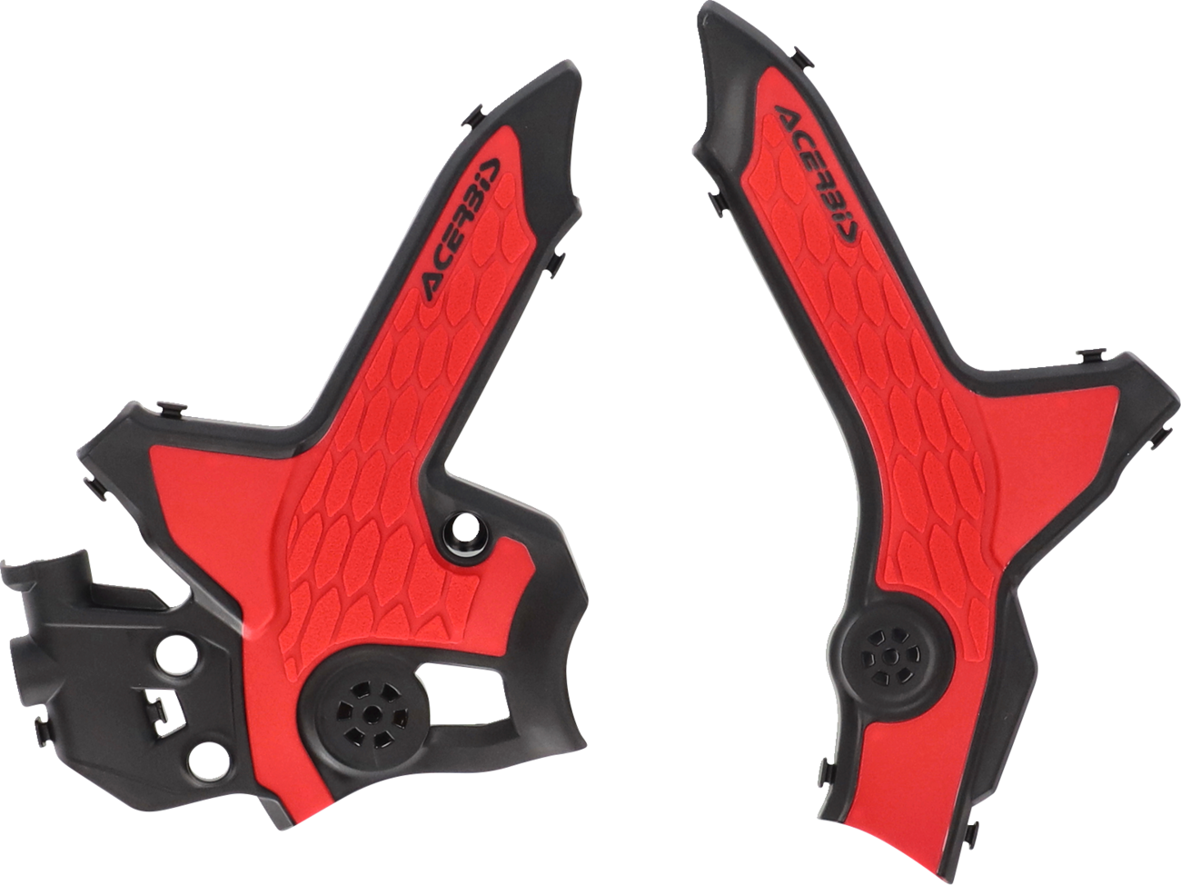 X-Grip Frame Guards - Black/Red - CRF300 (1)