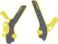 X-Grip Frame Guards - Gray/Yellow - DR-Z 400S/E/SM (1)