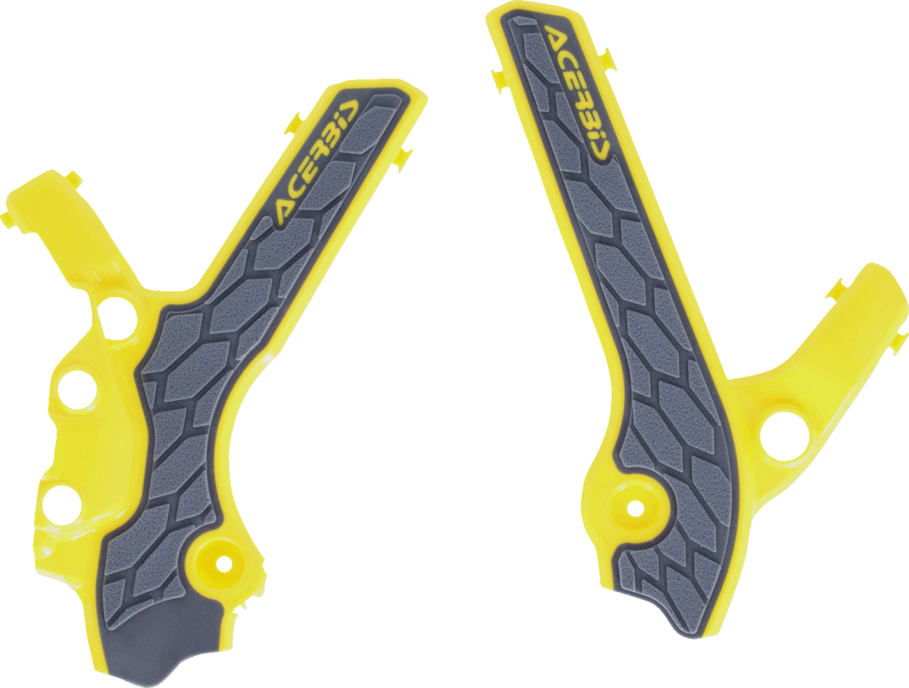 X-Grip Frame Guards - Gray/Yellow - DR-Z 400S/E/SM (1)