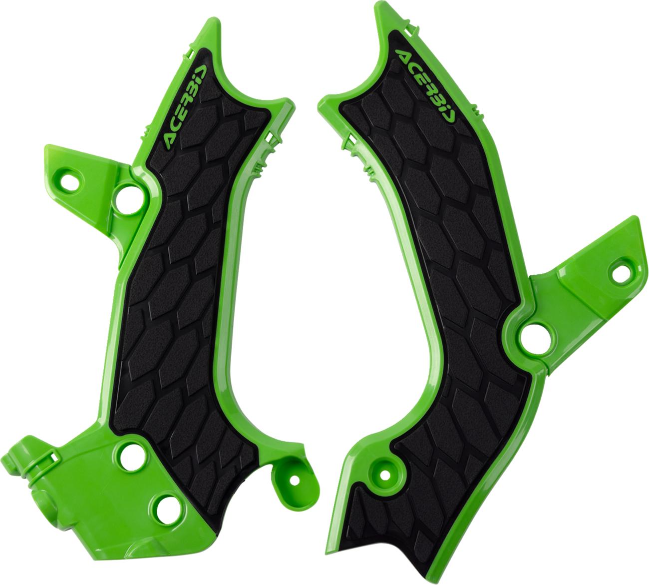 X-Grip Frame Guards - Green/Black - KX 250/X/450 (1)