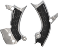 X-Grip Frame Guards - Silver/Black - YZ 250/450 F/FX (1)