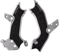 X-Grip Frame Guards - Silver/Black - KX 250/X/450 (1)