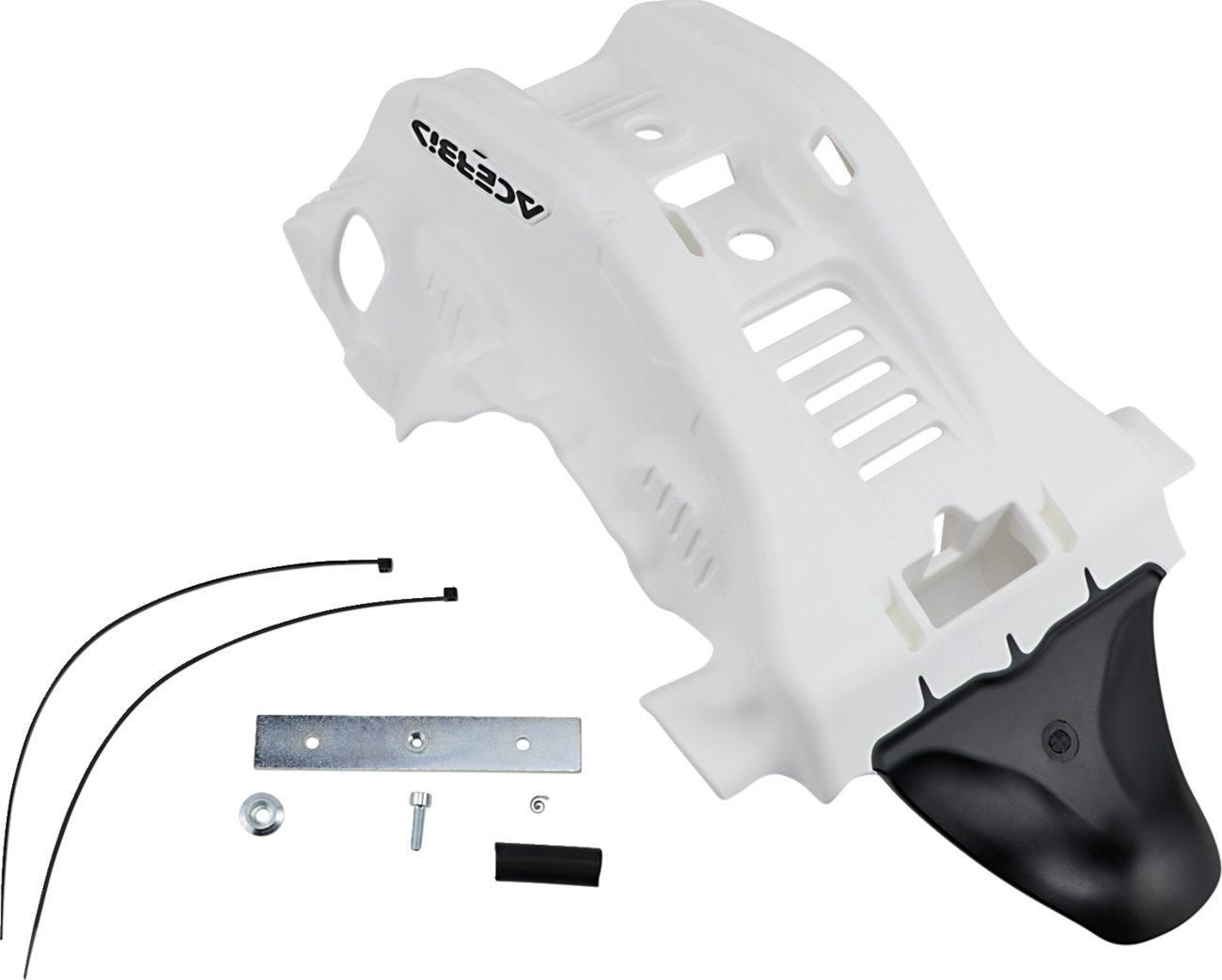 Skid Plate - White/Black - Gas Gas | Husqvarna | KTM (1)