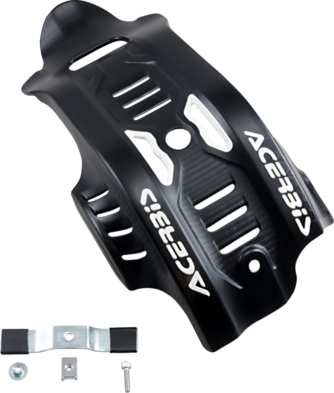 Skid Plate - Black/White - Gas Gas | Husqvarna | KTM (1)