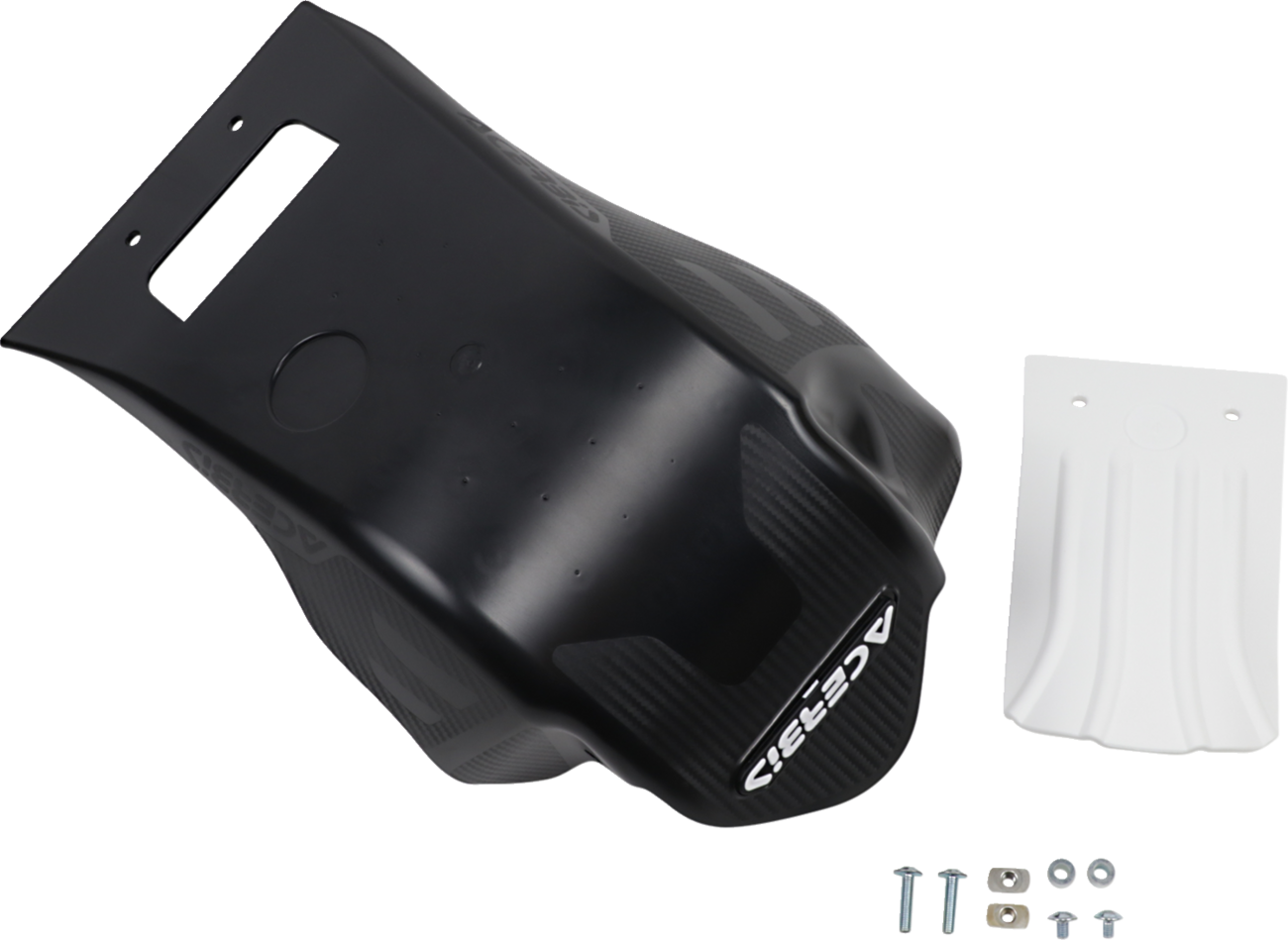 Skid Plate - Black/White - RMZ 250 (1)