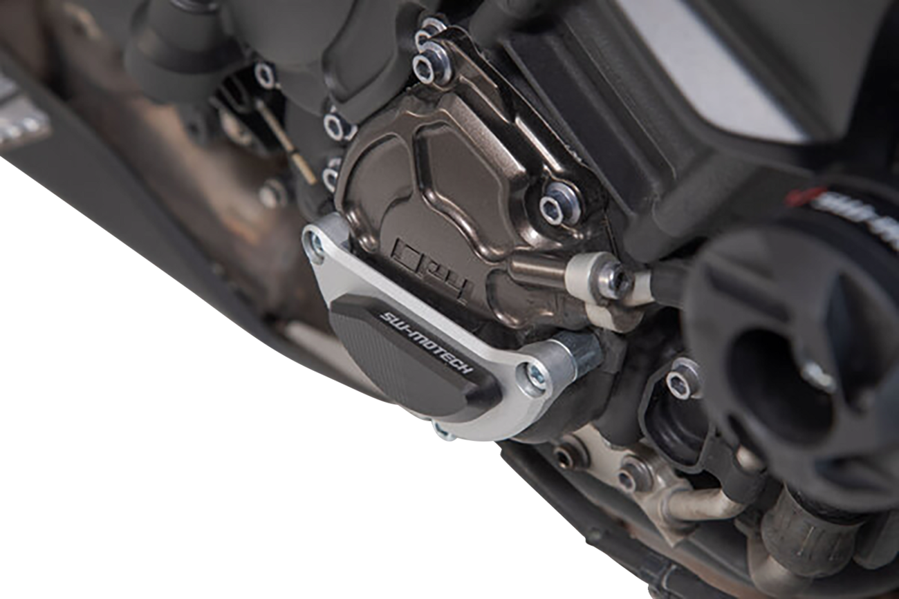 Engine Case Protector - Black/Silver - Yamaha - MT- (1)