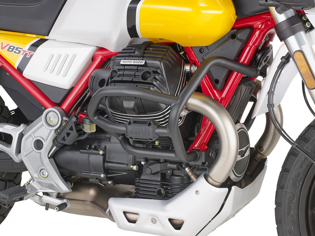 GIVI Engine Guards - Matte Black - Moto Guzzi - V85 '19-'20 | '23-'26