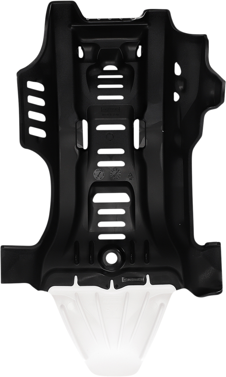 Skid Plate - Black/White - Gas Gas | Husqvarna | KTM (1)