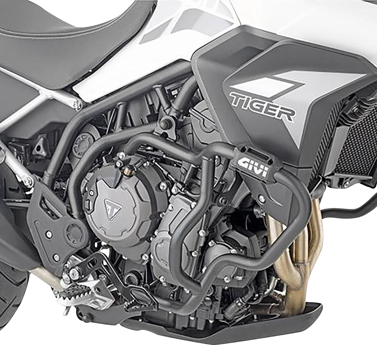 GIVI Engine Guards - Matte Black - Triumph - Tiger '20-'25