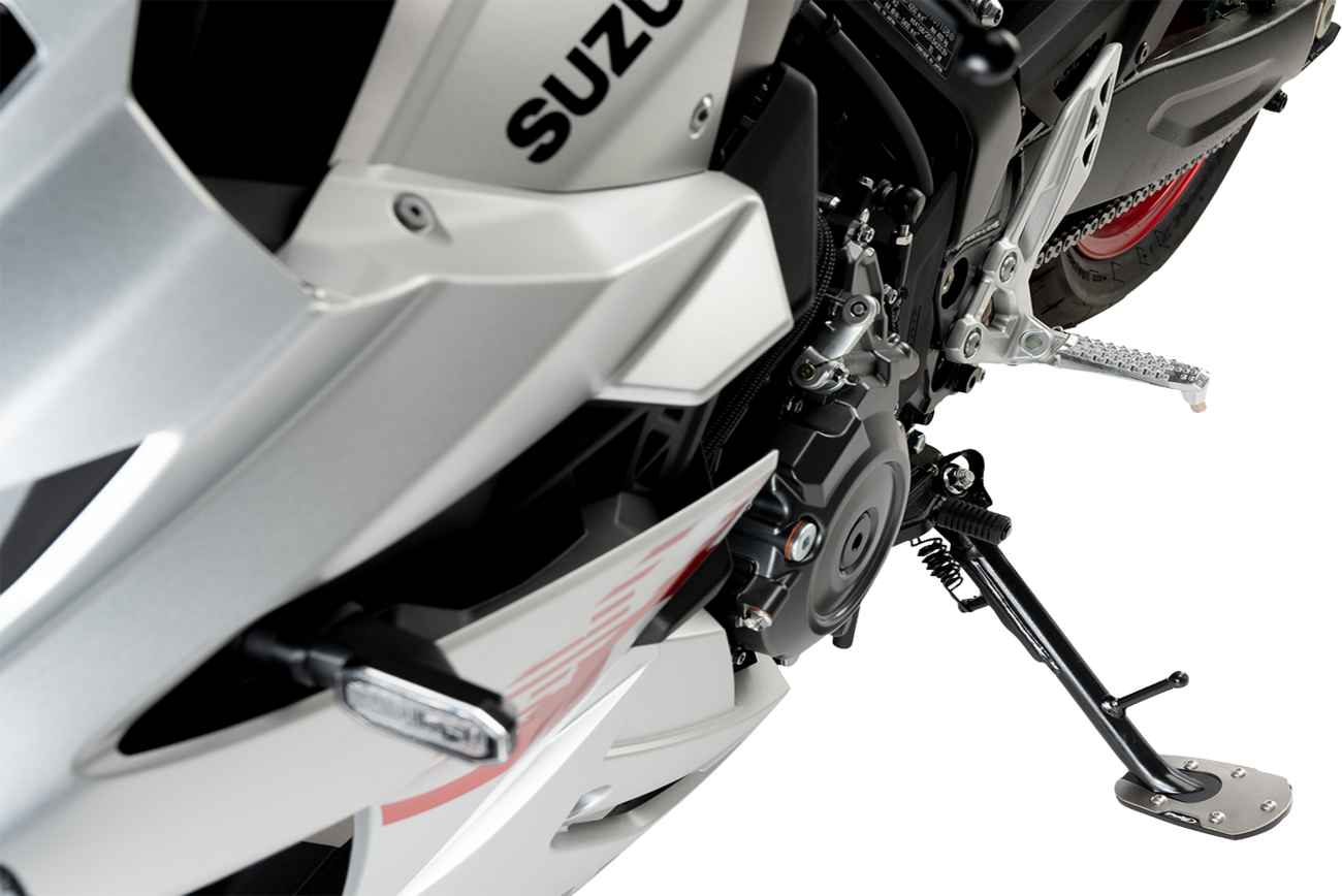PUIG HI-TECH PARTS Kickstand Pad Extension - Suzuki - GS/V-Strom