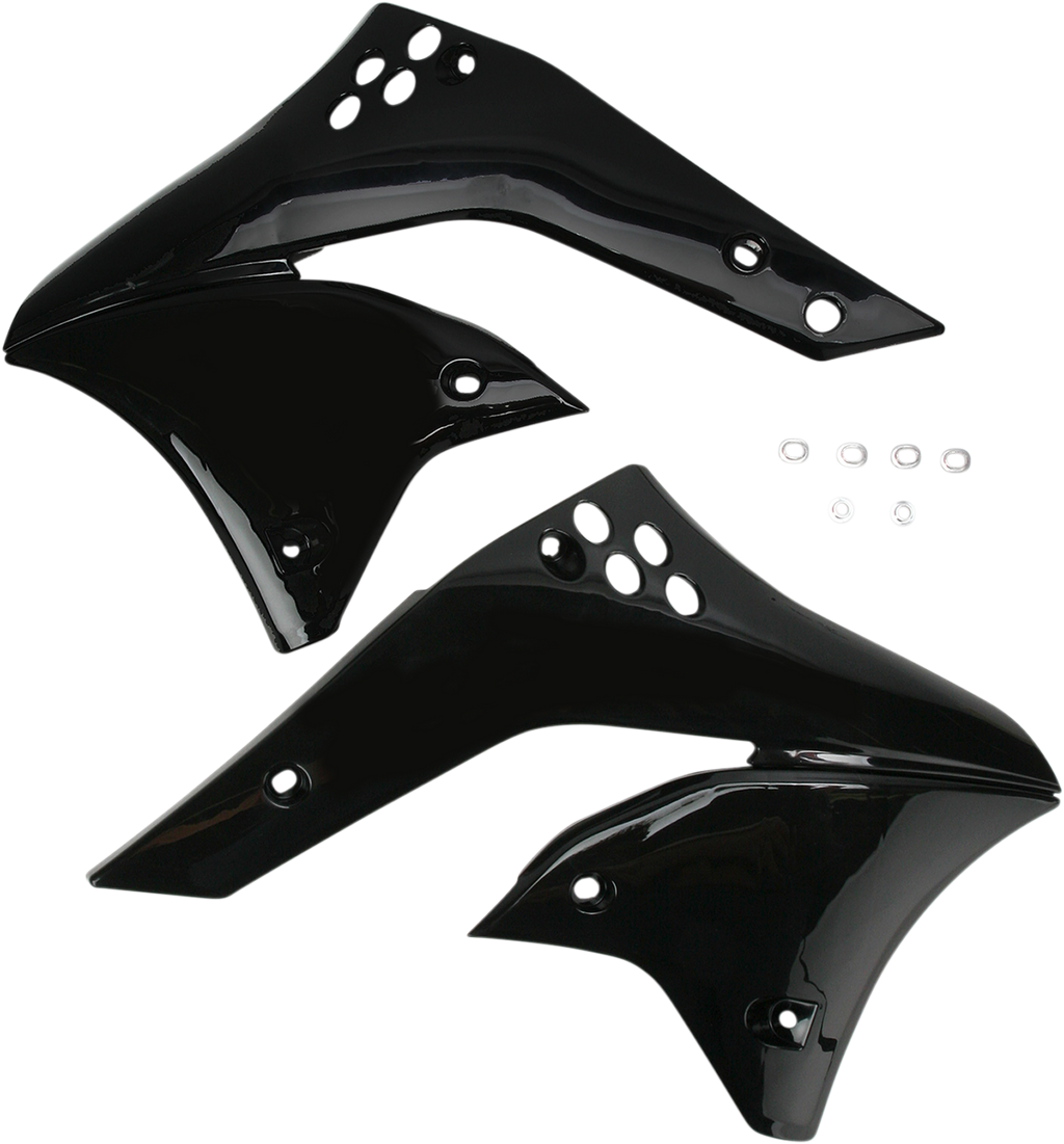ACERBIS Radiator Shrouds - Black - Kawasaki - KX '06-'08