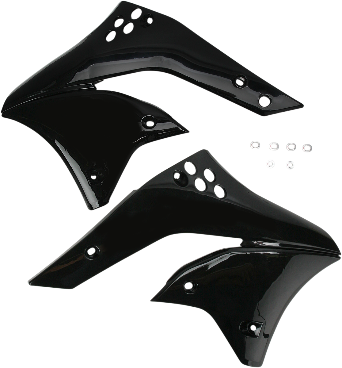 ACERBIS Radiator Shrouds - Black - Kawasaki - KX '06-'08