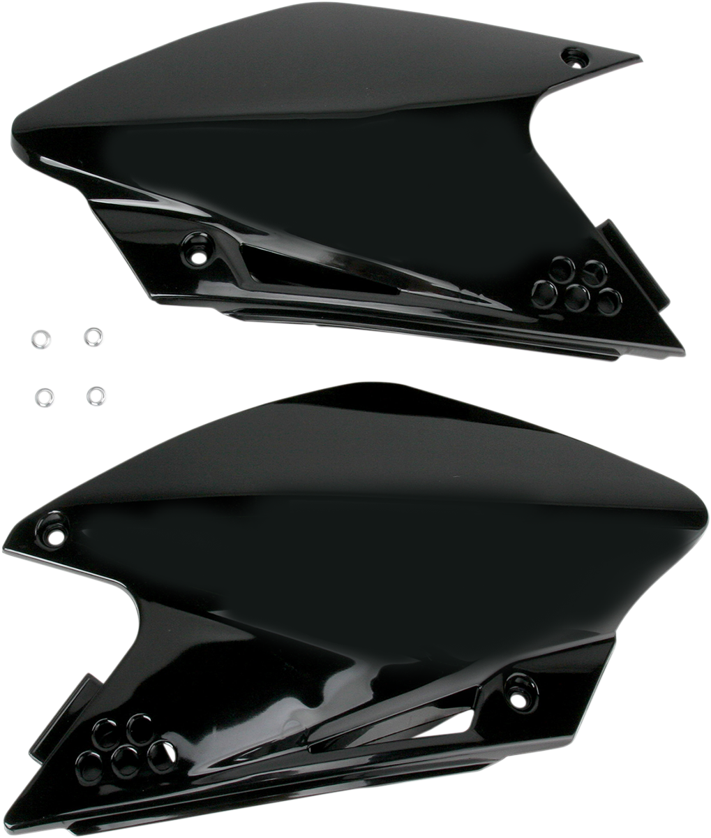Side Panels - Black - Kawasaki - KX '06-'08 (1)