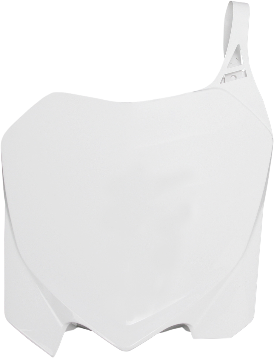Front Number Plate - White (1)
