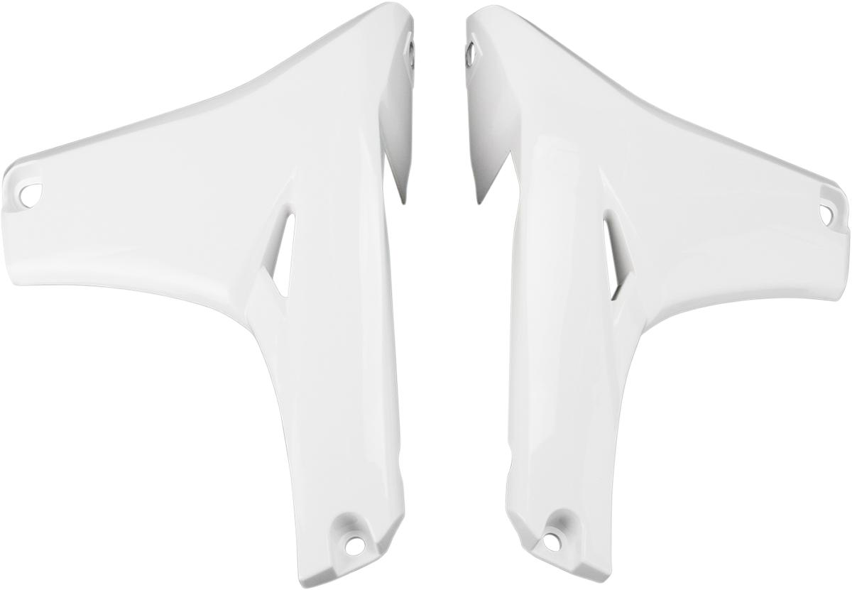 Radiator Shrouds - Lower - White - Yamaha - YZ '10-'13 (1)