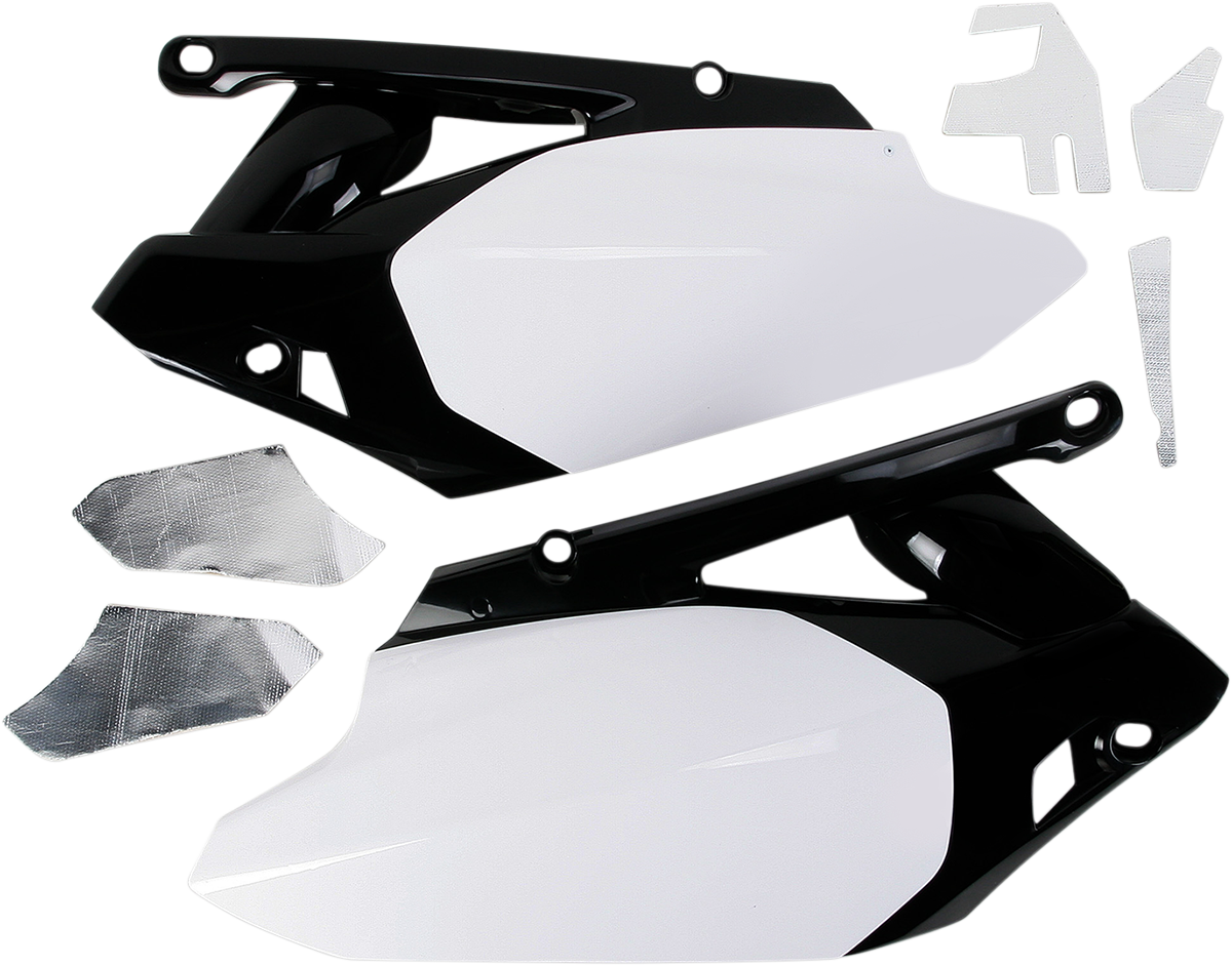 Side Panels - White/Black - Yamaha - YZ '10-'13 (1)