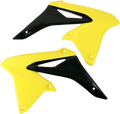 Radiator Shrouds - Yellow/Black - Suzuki - RMZ '10-'18 (1)